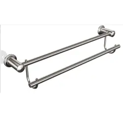 Wieszak 2-u rurkowy 60cm Classic mosiądz chromowany